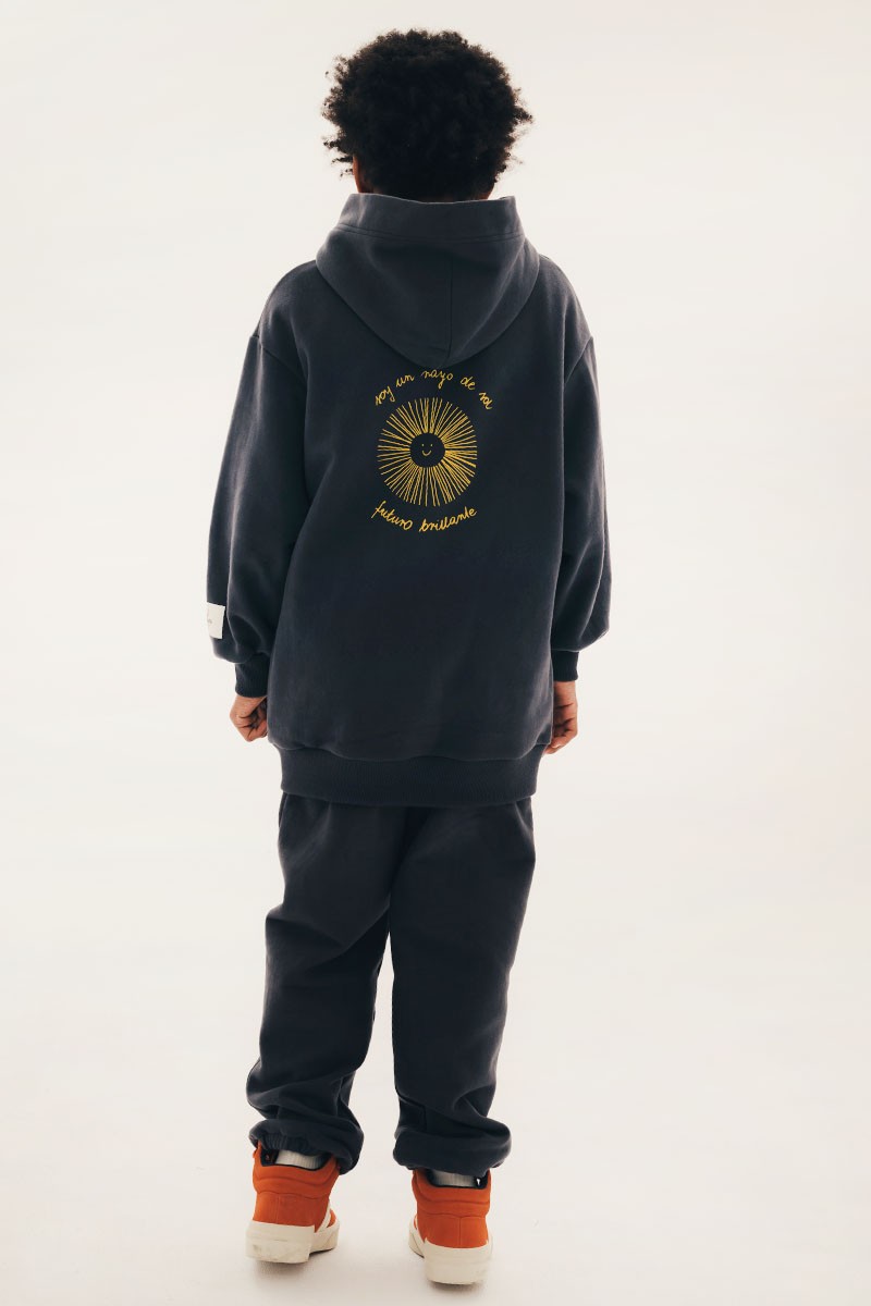 RELAXED HOODIE SUN GRAPHITE